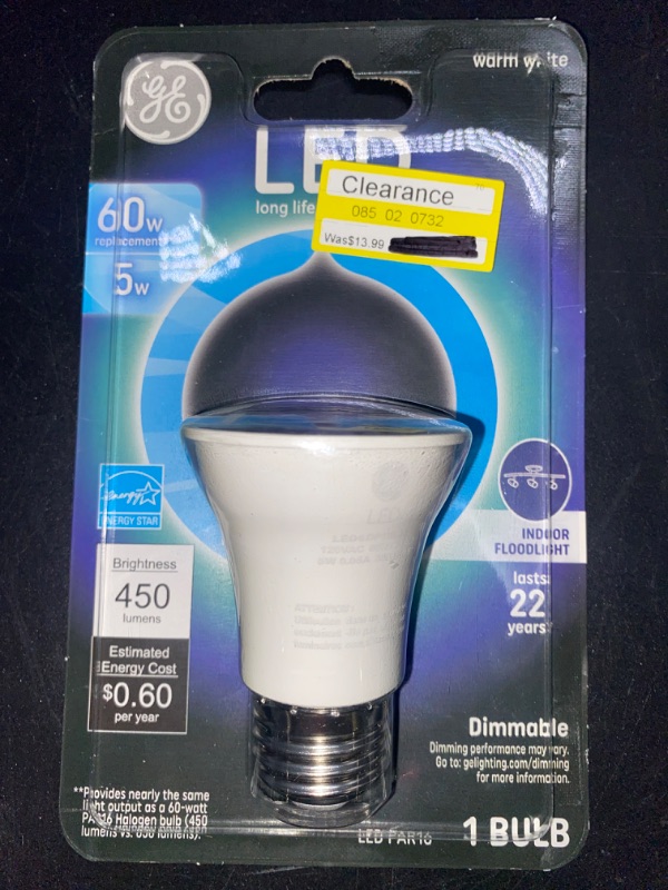 Photo 1 of LED Bulb Warm White 60 Watt Equivalence 1 Pk