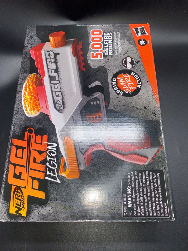 Photo 2 of Nerf Pro Gelfire Legion Blaster Toy Gel Blaster with 5000 Water Bead Rounds for Ages 14 and up