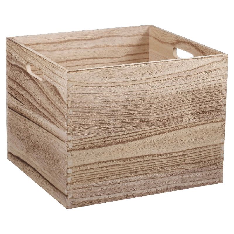 Photo 1 of Large Wood Milk Crate Toy Kids' Storage Bin - Pillowfort