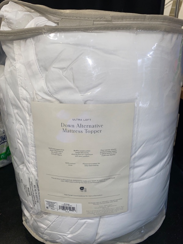 Photo 1 of King Ultra Loft Down Alternative Mattress Topper - Casaluna