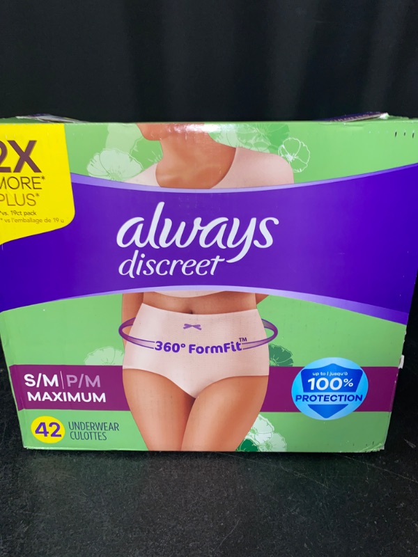 Photo 1 of S/M Always Discreet : Incontinence Underwear