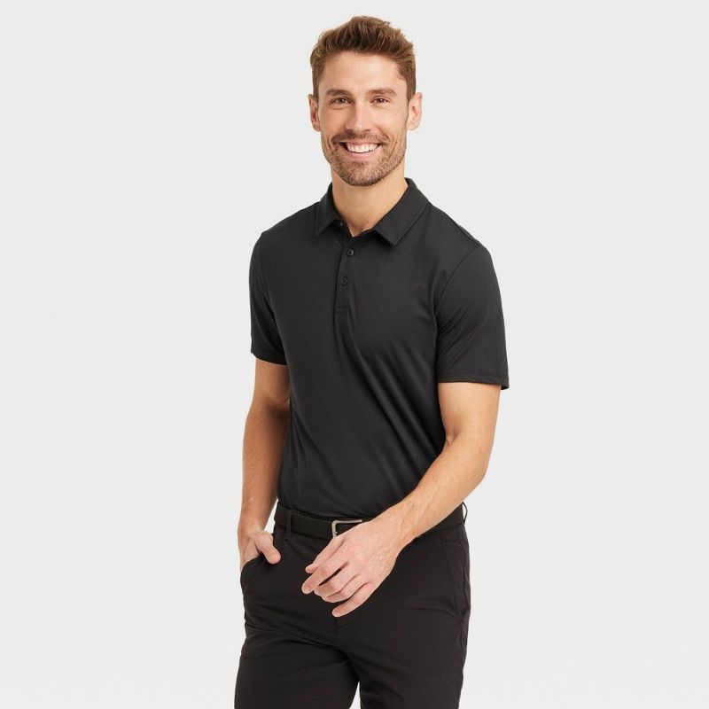 Photo 1 of XL Men's Jersey Polo Shirt - All in Motion™ Black Onyx