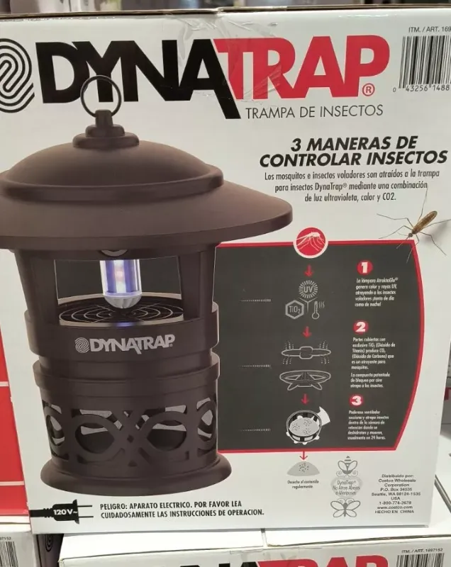 Photo 1 of DynaTrap ½ Acre LED Mosquito and Insect Trap with Cleaning Brush and Hanging Hook