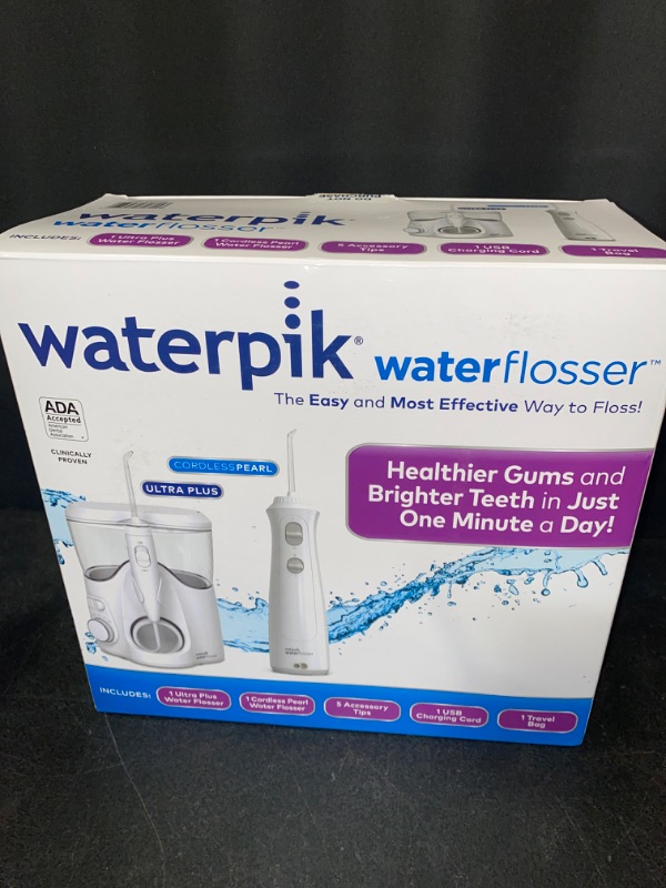 Photo 3 of Waterpik Ultra Plus and Cordless Pearl Water Flosser Combo Pack