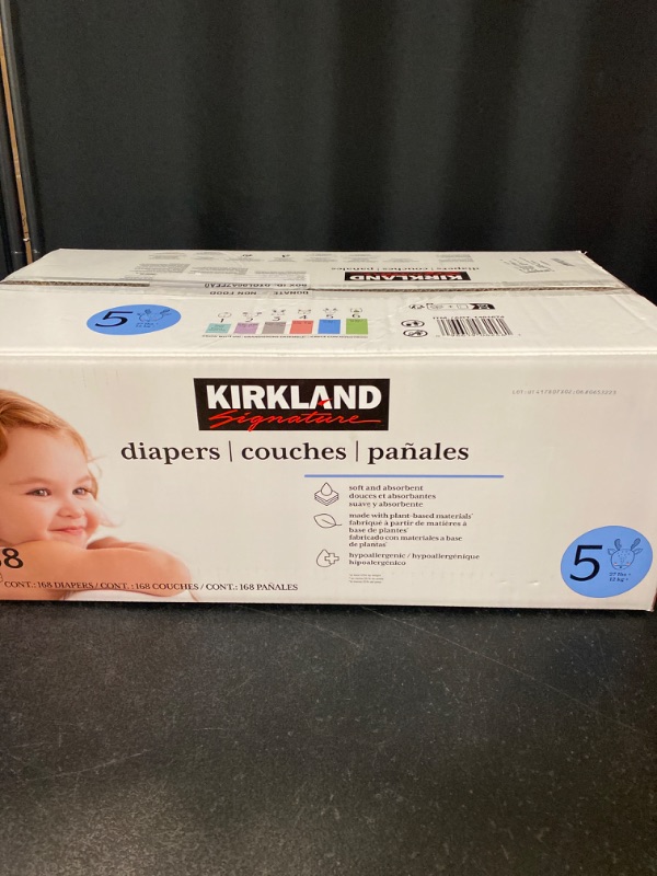 Photo 3 of Kirkland Signature Diapers Size 5 (168 Count) 