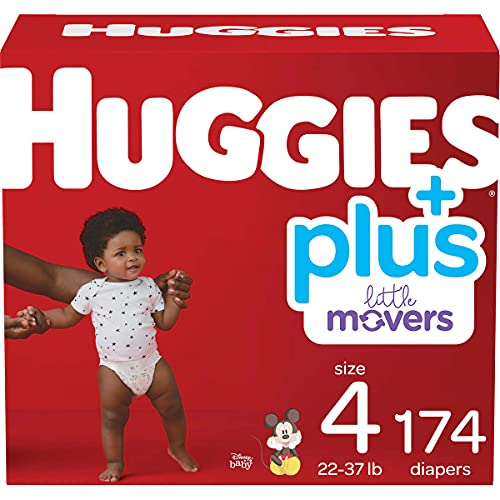 Photo 1 of Huggies Plus Diapers, Size 4, 174 Count MISSING ONE PACK**