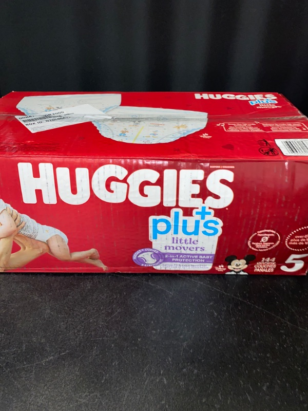 Photo 2 of Huggies Plus Diapers Size 5 (27+ Pounds) 144 Count Size 5 (144 Count) 