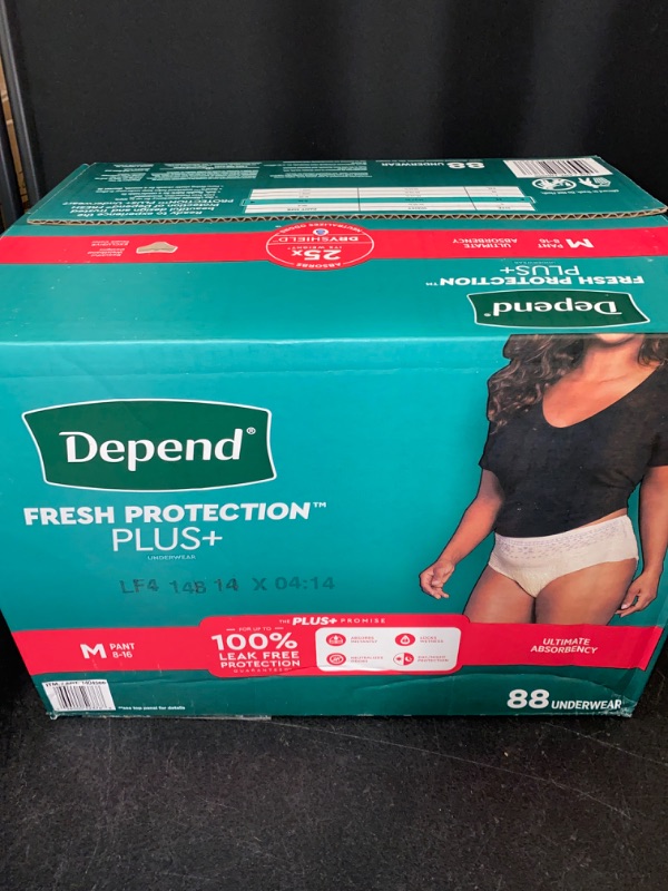 Photo 2 of Depend Protection Plus Ultimate Underwear for Women Medium (88 Count)