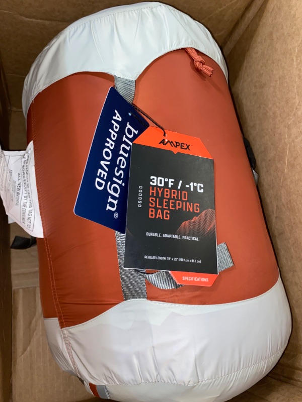 Photo 2 of AMPEX Sleeping Bag | Down Sleeping Bags & Alternative Down Bags for Cold Weather Camping Backpacking Hiking - 20° Mummy XL & Reg, 30° Hybrid XL & Reg