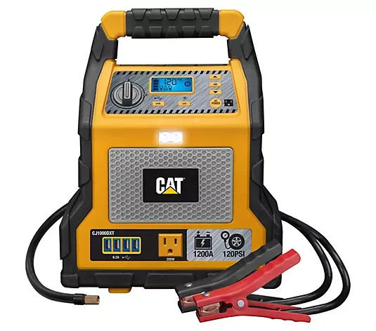 Photo 1 of CAT Power Station with 1,200-Peak-Amp Jump Starter, Tire Compressor and Power Inverter, Black/Yellow, CJ1000DXT