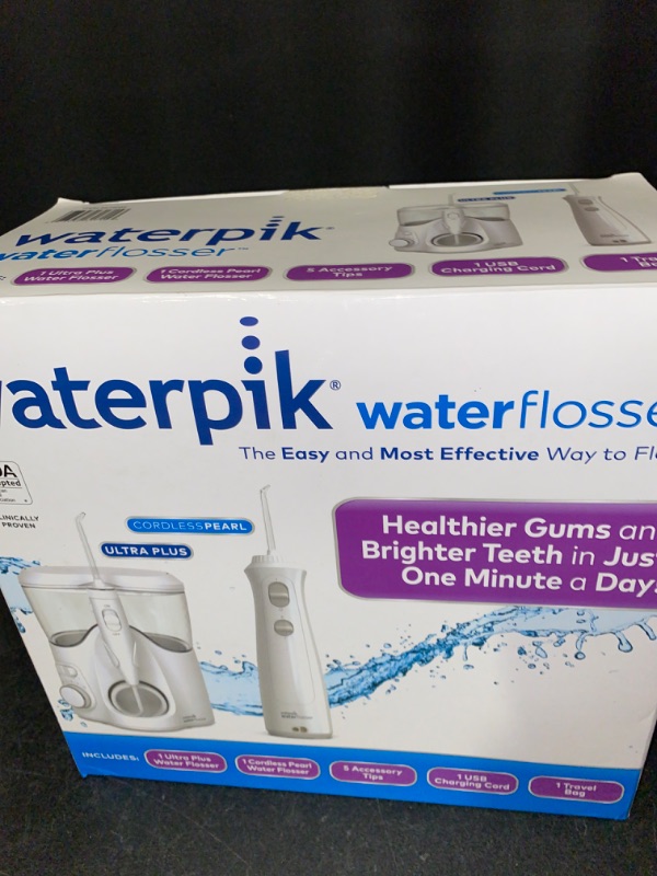 Photo 3 of Waterpik Ultra Plus and Cordless Pearl Water Flosser Combo Pack 6978082