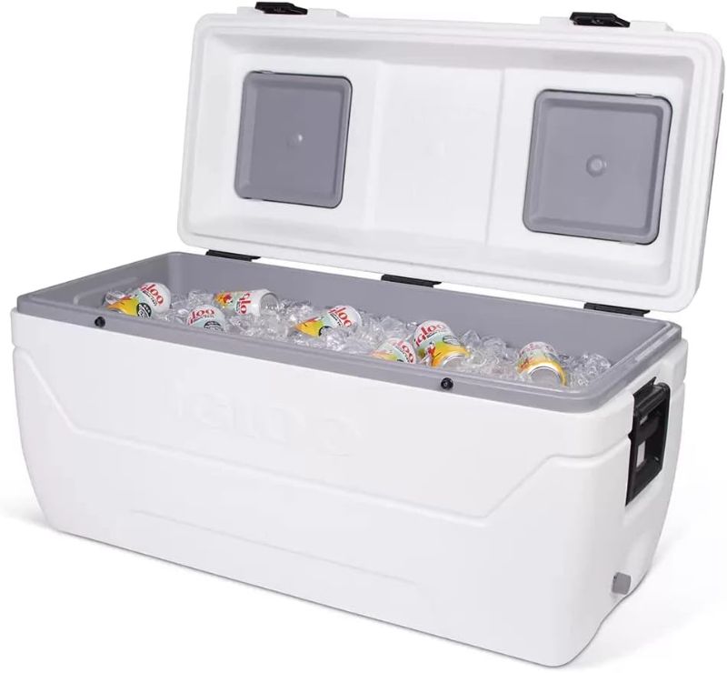 Photo 1 of Igloo MaxCold 165 Quart Marine Cooler, White, X-Large