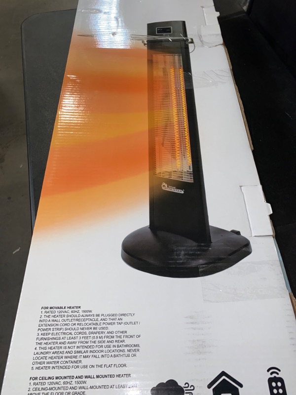 Photo 3 of Dr. Infrared Freestanding Indoor / Outdoor Portable Carbon Infrared Heater