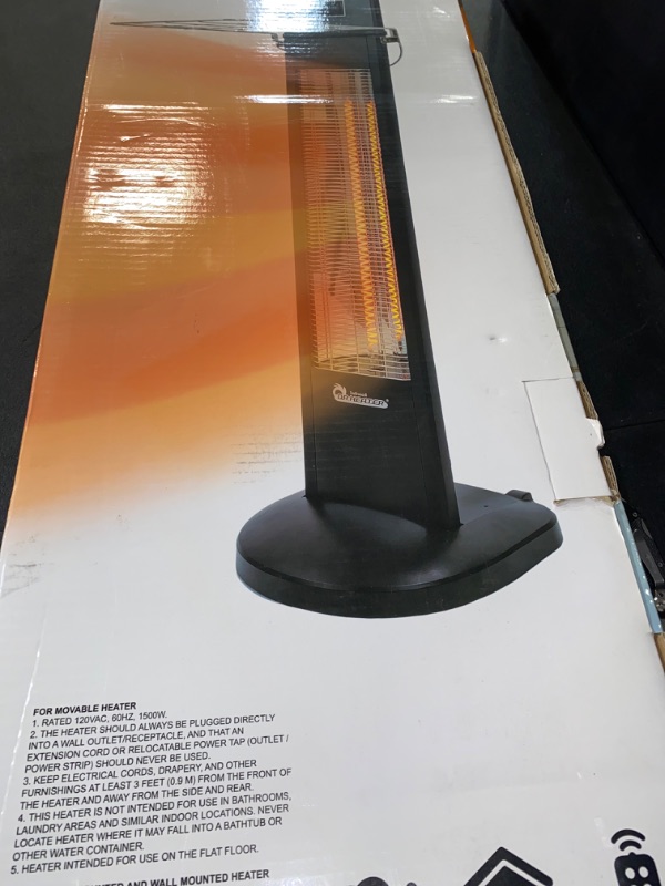 Photo 3 of Dr. Infrared Freestanding Indoor / Outdoor Portable Carbon Infrared Heater USED**