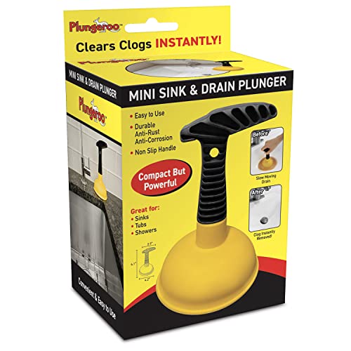 Photo 1 of Plungeroo Mini Sink & Drain Plunger - Powerful Unclogging Tool for Sink Tub Shower