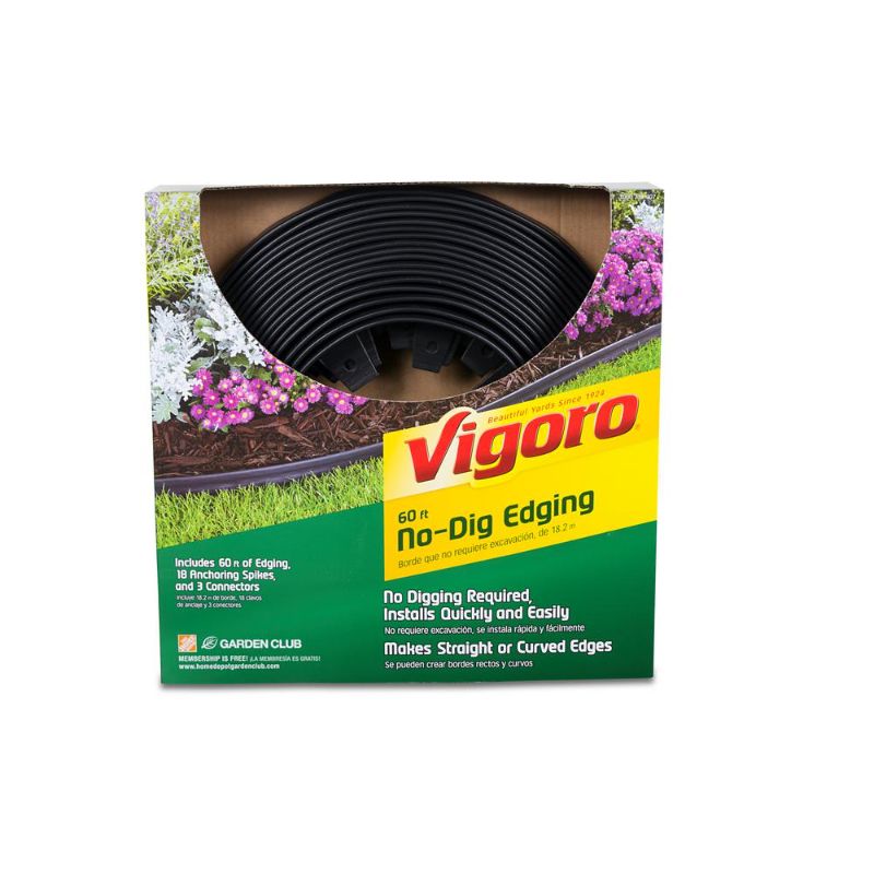 Photo 1 of 60 Ft. No-Dig Plastic Landscape Edging Kit