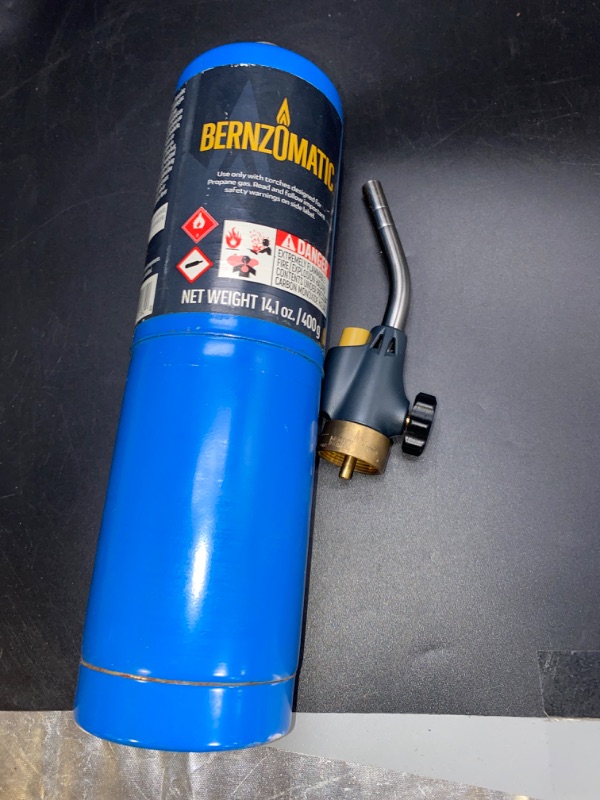 Photo 2 of Bernzomatic Utility Torch Kit with 14.1 Oz Propane Fuel and Adjustable Trigger-Start Ignition Torch