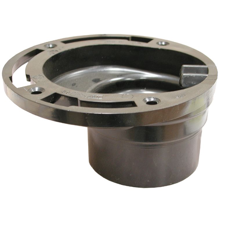 Photo 1 of 7 in. O.D. ABS 4-Way Offset Closet (Toilet) Flange Less Knockout, Fits Over 3 in. or Inside 4 in. Schedule 40 DWV Pipe