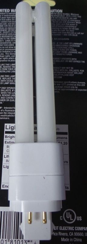 Photo 3 of Feit LED Linears PL GX24Q-3 4-Pin LED Bulb Cool White 26 Watt Equivalence 1 Pk