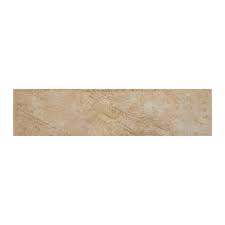 Photo 1 of 3Pcs Continental Slate Egyptian Beige 3 in. x 12 in. Porcelain Bullnose Floor and Wall Tile (0.25702 sq. ft. / piece)