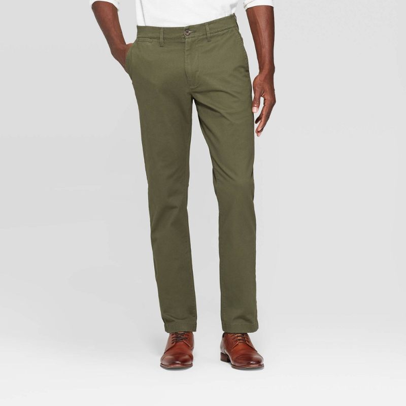 Photo 1 of 29X30 Men's Every Wear Athletic Fit Chino Pants - Goodfellow & Co™ Paris Green