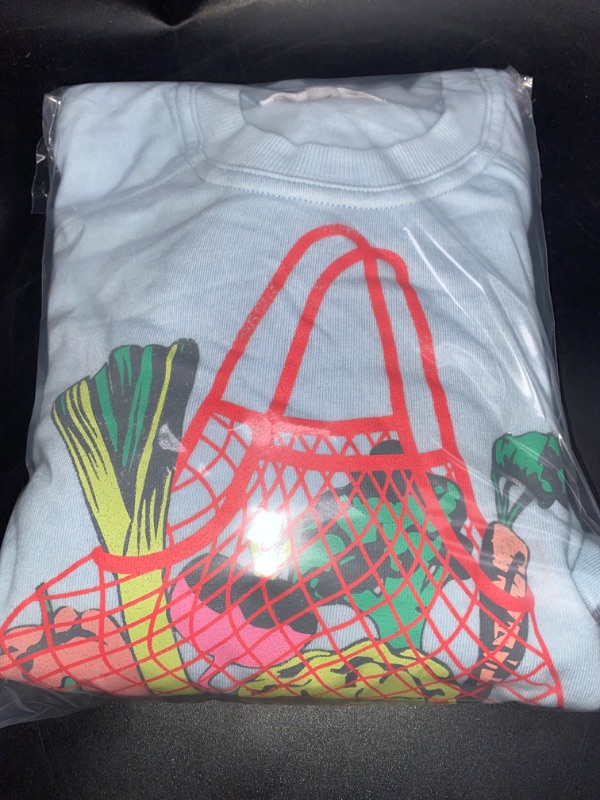 Photo 1 of XS Women's Farmers Market Graphic Sweatshirt - Blue
