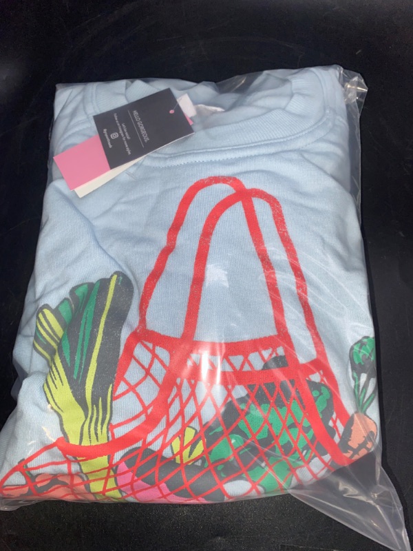 Photo 2 of XXL Girl's Farmers Market Graphic Sweatshirt - Blue