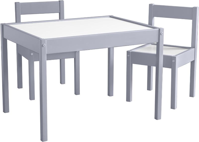 Photo 1 of Baby Relax Hunter 3-Piece Kiddy Table & Chair Kids Set, Grey