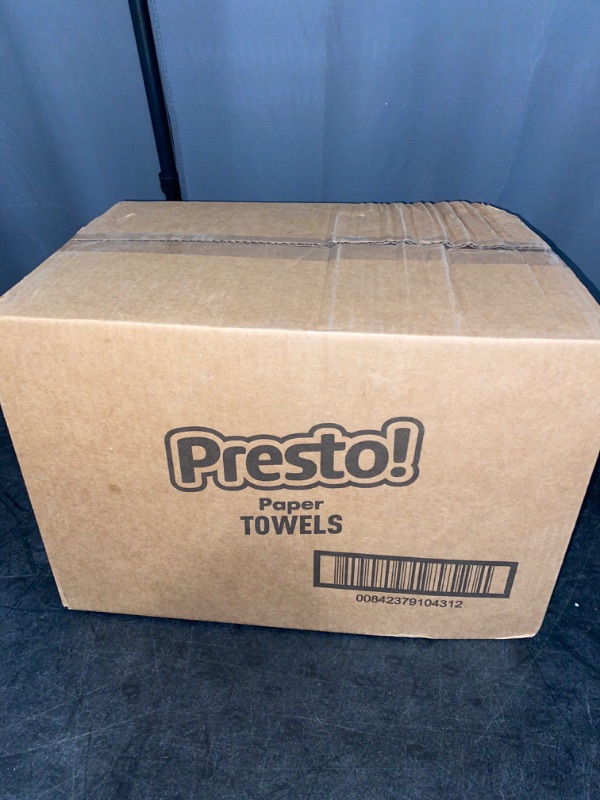 Photo 3 of Amazon Brand - Presto! Flex-a-Size Paper Towels, 158 Sheet Huge roll, 6 Rolls, Equivalent to 19 Regular Rolls, White