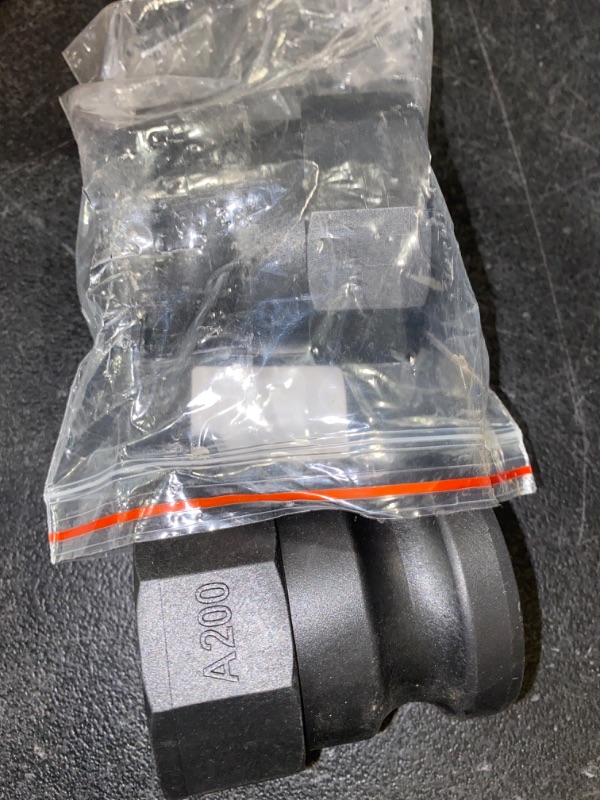 Photo 1 of 2PCS Camlock Fittings Poly Plastic NPT A-200 2" Type A Standard Couplings Cam lock Fittings Polypropylene Cam Groove Fitting Male Camlock with Female Threads (2 inch, Type A)
