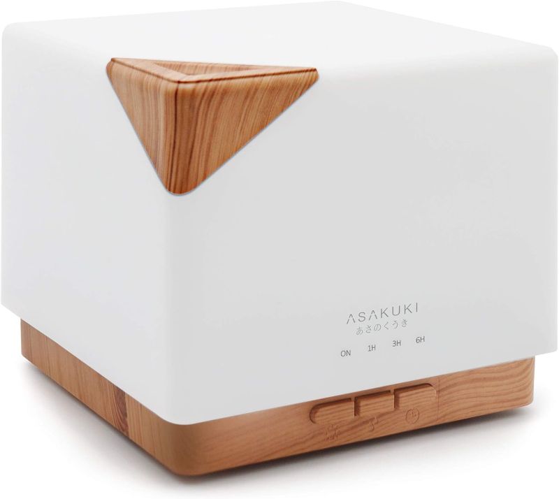 Photo 1 of ASAKUKI 700ml Premium Essential Oil Diffuser, 5 in 1 Ultrasonic Aromatherapy Fragrant Oil Vaporizer Humidifier, Timer and Auto-Off Safety Switch, 7 LED Light Colors
