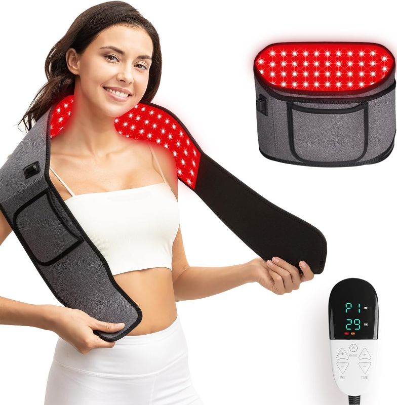 Photo 1 of Headot Red Light Therapy Wrap Belt for Body, Men and Women Gift,100 LEDs,5Gears 9Timers Remote Control, 660nm&850nm Infrared Light Therapy for Back, Waist, Muscle Pain Relief
