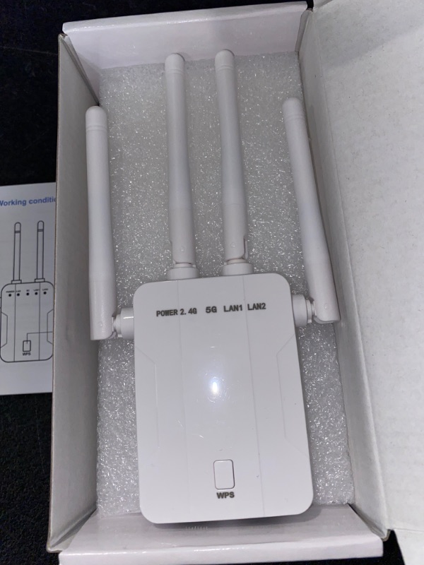 Photo 2 of 2023 WiFi Extender?5G Dual Band 1200Mbps Fastest WiFi Long Range Extenders Booster Covers Up to 8500 Sq.Ft and 40 Devices Wireless Internet Repeater and Signal Amplifier for Home Easy Setup
