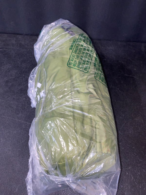Photo 1 of Double Sleeping Pad, Ultralight 4" Extra-Thick Self Inflating Sleeping Mat for 2 Person with Pillow Built-in Foot Pump Portable Camping Mat for Backpacking, Hiking, Traveling (Army Yellow) USED** 
