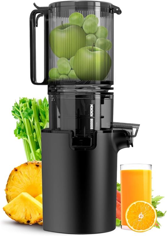 Photo 1 of Masticating Juicer Machines, 5.3-inch Slow Cold Press Juicer with Larger Feed Chute, 350W Pure Juicer for Vegetables & Fruits, Easy to Clean MUST BE WASHED BEFORE USING***
