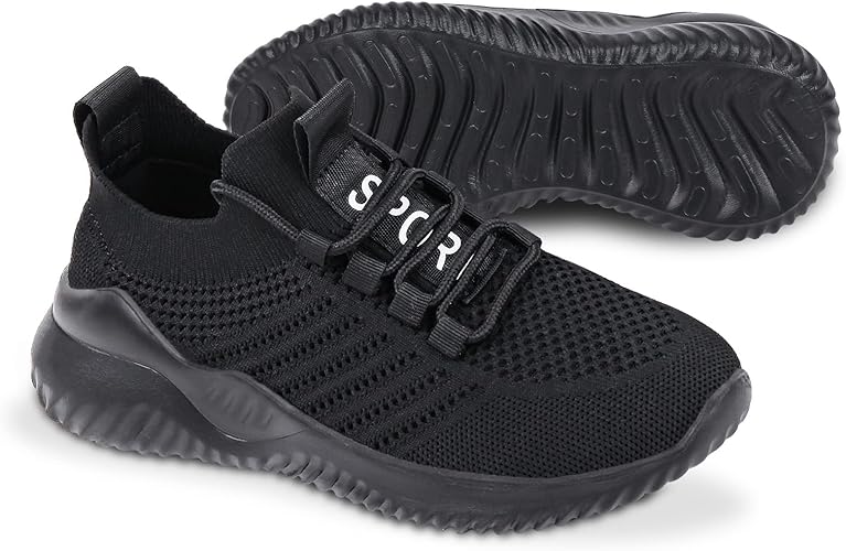 Photo 1 of 6.5 JIAFO Women's Walking Shoes, Slip on Tennis Shoes Women, Non Slip Shoes Sneakers, Casual Athletic Running Lightweight Breathable Mesh Knit
