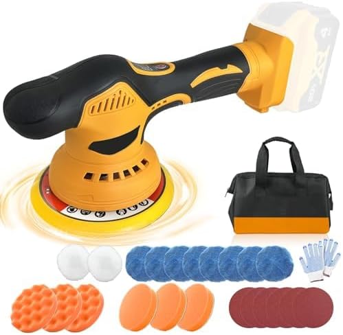 Photo 1 of Cordless Car Buffer Polisher for Dewalt 20V Battery, Polishers and Buffers with 6 Variable Speed Up to 6800RPM, Cordless Polisher for Car Detailing/Polishing/Waxing(BATTERY NOT INCLUDED)****MISSING ACCESORIES 
