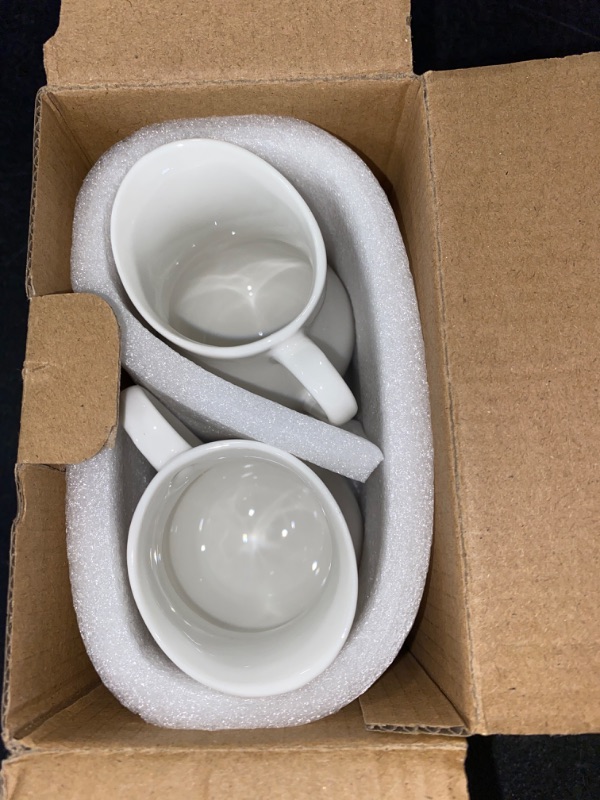 Photo 2 of Gurygo 2 Pack 4 Oz Classic White Creamer with Handle - Small Creamer Pitcher Set - Fine Porcelain Small Milk Pitcher - Ceramic Creamer Pitcher for Coffee Milk Sauces Salad, Microwave & Freezer Safe
