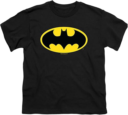 Photo 1 of XL Batman Classic Logo Youth Kids Boys & Girls T Shirt & Stickers
