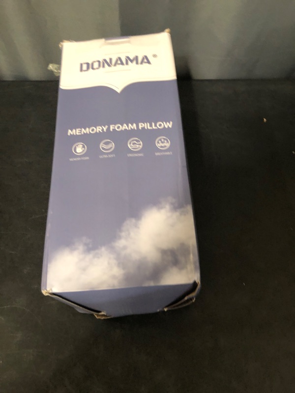 Photo 3 of DONAMA Cervical Pillow for Bed Sleeping, Memory Foam Contour Neck Pillows with Breathable Pillowcase, Ergonomic Neck Support Pillows for Side, Back and Stomach Sleepers