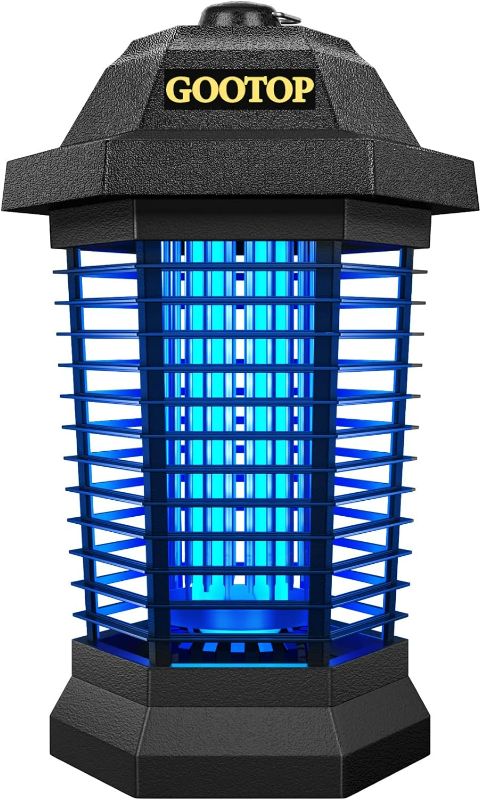 Photo 1 of ****FACTORY SEALED****GOOTOP Bug Zapper Outdoor, Mosquito Zapper Outdoor, Electric Fly Zapper,Fly Traps, Mosquito Killer, 3 Prong Plug,Flying Insects Zapper Outdoor 90-130V, ABS Plastic Outer (Black)