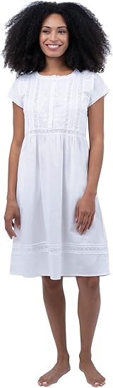 Photo 1 of XS The 1 for U Victorian Nightgown - Women Nightgown, Daphne 100% Cotton Gown
