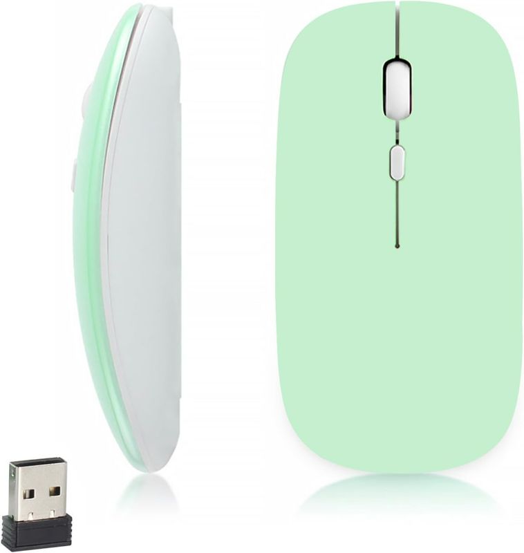 Photo 1 of iSTYLE Wireless Mouse, Bluetooth or 2.4G with USB Receiver, Mute Silent Optical Mouse