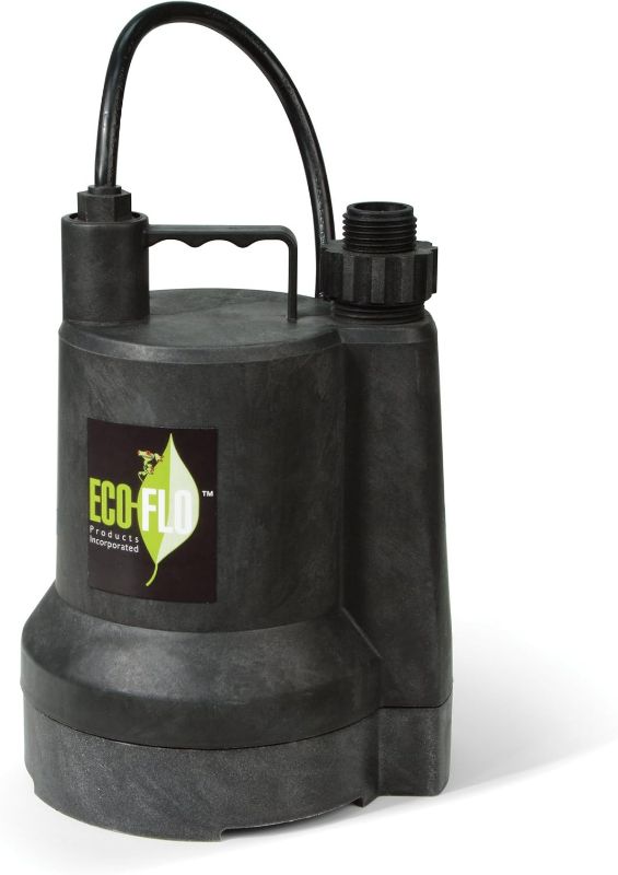 Photo 1 of ECO-FLO Products SUP55 Manual Submersible Utility Pump, 1/4 HP, 1,980 GPH