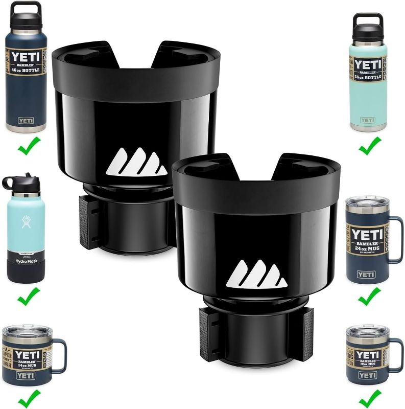 Photo 1 of Integral Ultimate Expander Car Cup Holder - Adjustable Base - Expander & Organizer for Vehicles - Compatible with Coffee Mug, Yeti 14/24/36/46oz, Ramblers, Hydro Flasks 32/40oz, 3.4"-4.0" Bottles