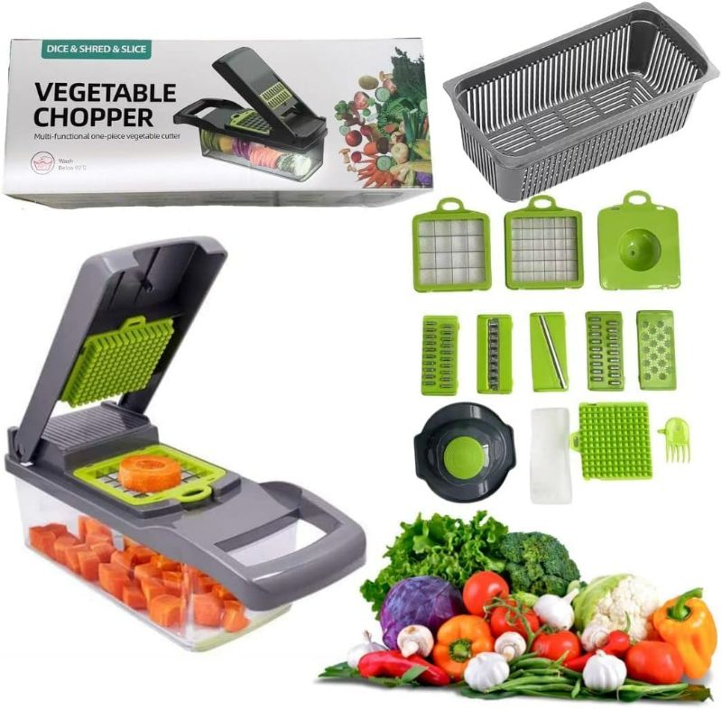 Photo 1 of 12 in one Pro Series Dice Shred Slice Vegetable Chopper Utensil, 4.75x4.75x13