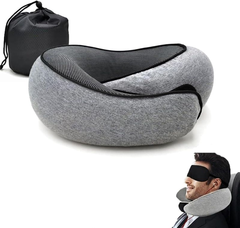 Photo 1 of Travel Neck Pillow, Memory Foam Airplane Travel Pillow