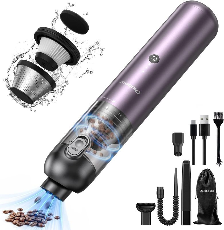 Photo 1 of Chuboor Handheld Vacuum, 16,000PA Powerful Car Vacuum Cordless Rechargeable ***COLOR PURPLE***