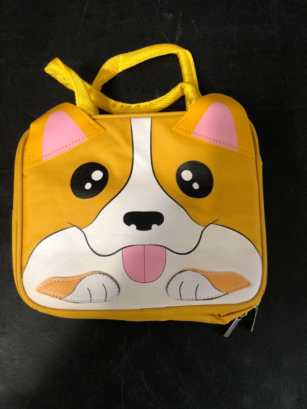 Photo 2 of Insulated Lunch Box Bag for Kids, Reusable Durable Lightweight Lunch Bag for Girls Boys, Keep Food Cold/Warm, Corgi Dog