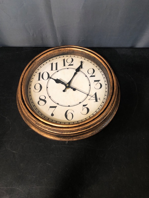 Photo 2 of 12'' Round Classic Wall Clock, Battery Operated